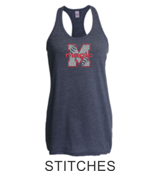 Magic Racerback Tank- 4 designs- Matte or Glitter