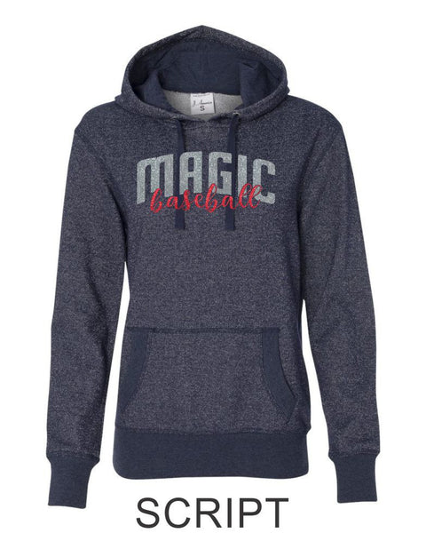 Magic Ladies Sparkle Fabric French Terry Hoodie- 4 designs