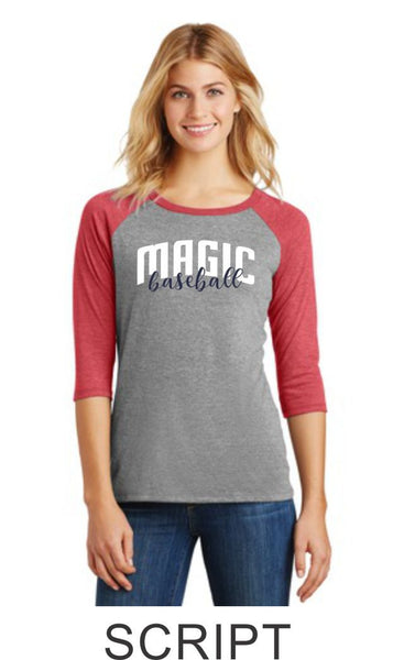 Magic Ladies Raglan- 3 designs- Matte or Glitter