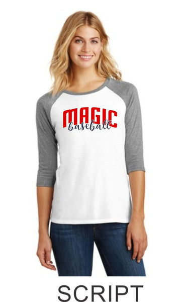 Magic Ladies Raglan- 3 designs- Matte or Glitter