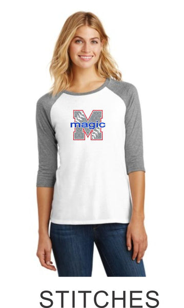 Magic Ladies Raglan- 3 designs- Matte or Glitter