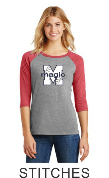 Magic Ladies Raglan- 3 designs- Matte or Glitter