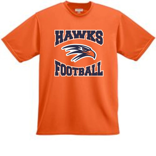 Hawks Football Wicking T-Shirt