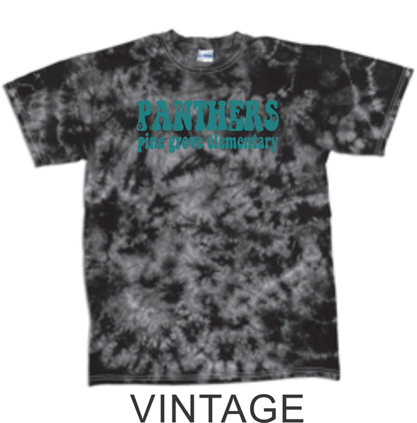 PGE Black Tie Dye T-Shirt- 7 Designs