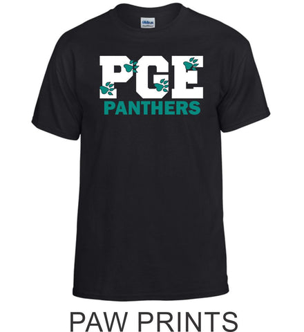 PGE Black T-Shirt- 7 Designs