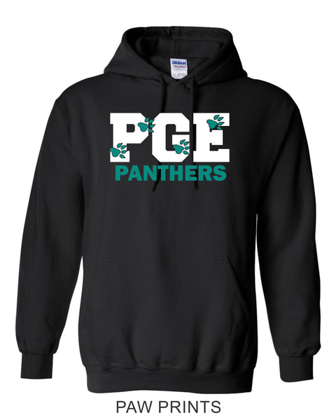 PGE Black Hooded Sweatshirt - 7 Designs