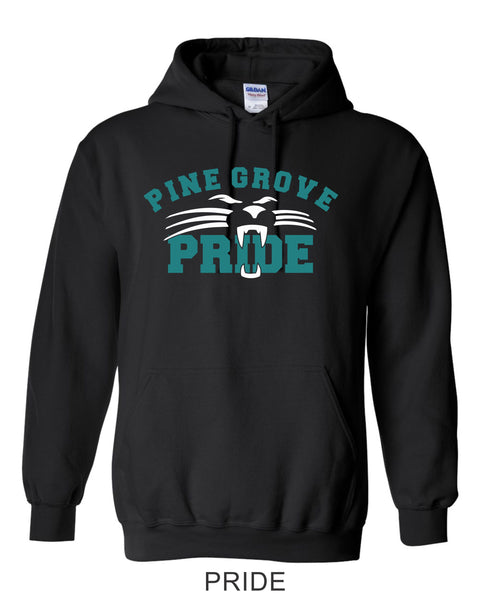 PGE Black Hooded Sweatshirt - 7 Designs