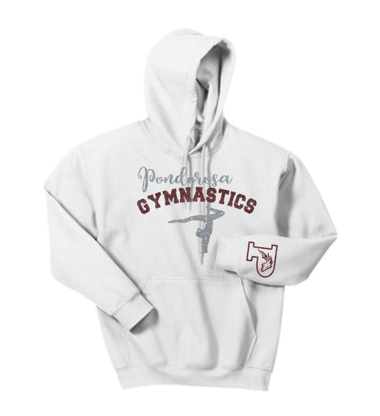 Ponderosa Gymanstics Basic Hoodie- Matte or Glitter