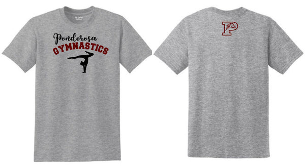 Ponderosa Gymnastics Basic Tee- Matte or Glitter