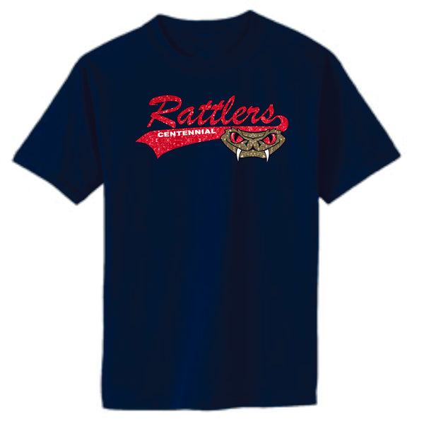 Rattlers LOGO design Basic Tee-Matte or Glitter