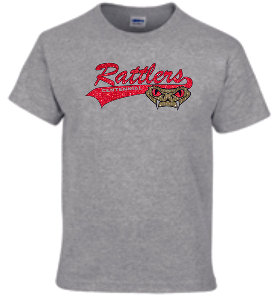 Rattlers LOGO design Basic Tee-Matte or Glitter