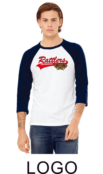 Rattlers Raglan- 3 Designs- Matte or Glitter