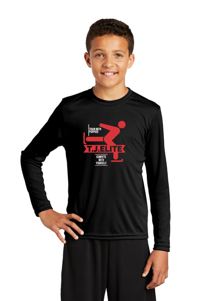 TJ Elite long sleeve wicking tee- Youth, Ladies, Unisex