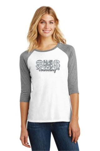 SMS Counseling Raglan- Matte or Glitter