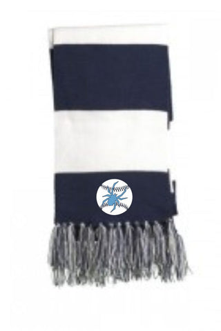 Spiders Baseball Striped Scarf