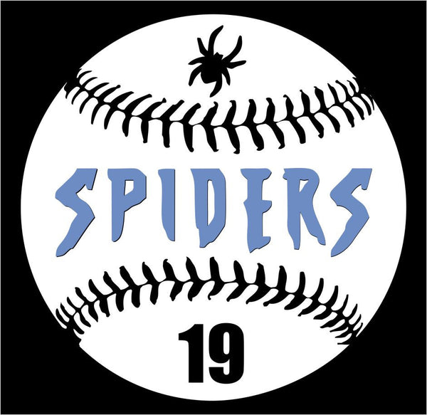 Spiders Baseball Custom Decal~ Matte or Glitter