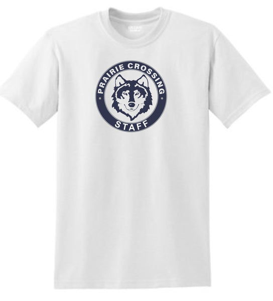 PCE Basic Tee STAFF CIRCLE Design- Matte or Glitter