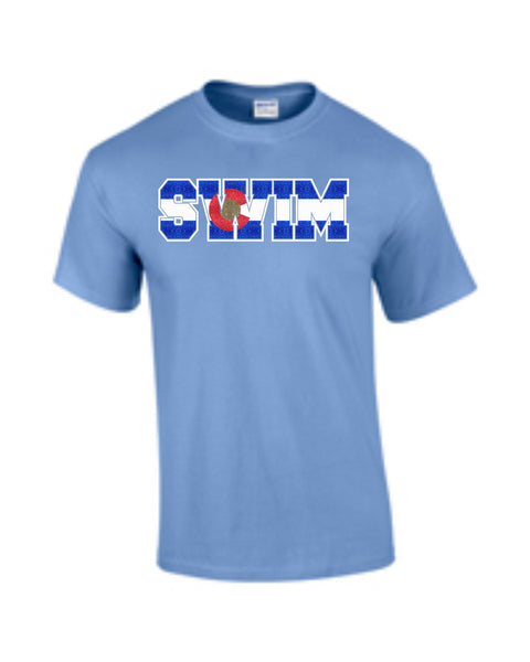 Swim CO Basic Tee Carolina Blue- Matte or Glitter