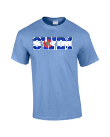 Swim CO Basic Tee Carolina Blue- Matte or Glitter
