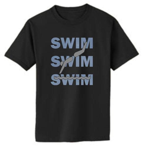 Swim Swim Swim Basic Tee- Matte or Glitter