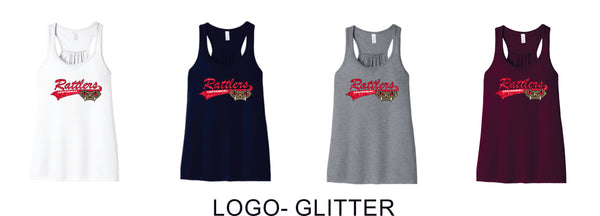 Rattlers Flowy Tank- 3 designs- Matte or Glitter