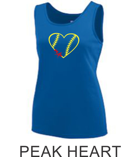 Peak Training Tank- Girls or Ladies- Matte or Glitter
