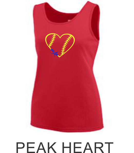 Peak Training Tank- Girls or Ladies- Matte or Glitter