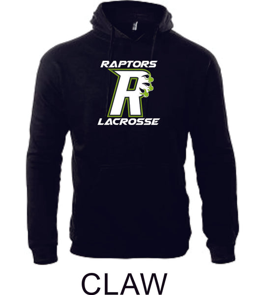 Raptors Lacrosse Adult Unisex Premium Hoodie- 5 designs- Matte or Glitter