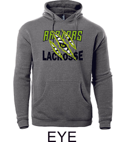 Raptors Lacrosse Adult Unisex Premium Hoodie- 5 designs- Matte or Glitter