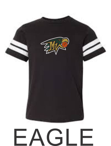 MVHS Basketball Varsity Tee- Youth, Unisex, Curvy, Ladies fits