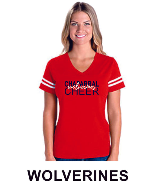 Chap Cheer Football Tee- Matte or Glitter