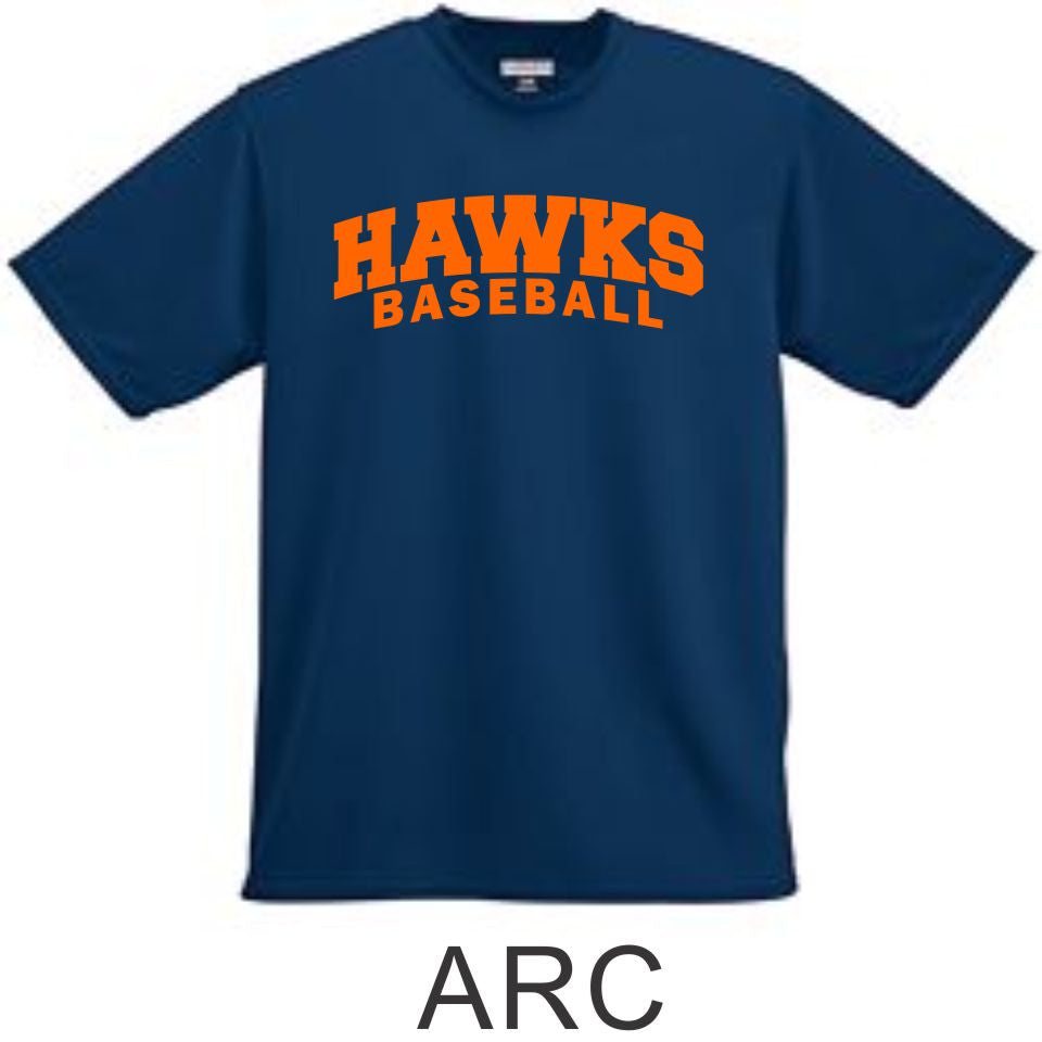 Hawks Baseball Wicking T-Shirt- 4 Designs – Schmancy Tees