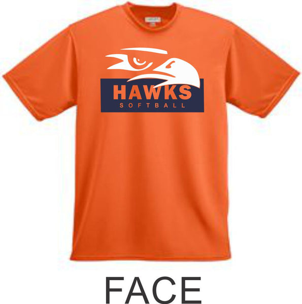 Hawks Softball Wicking T-Shirt- 4 Designs
