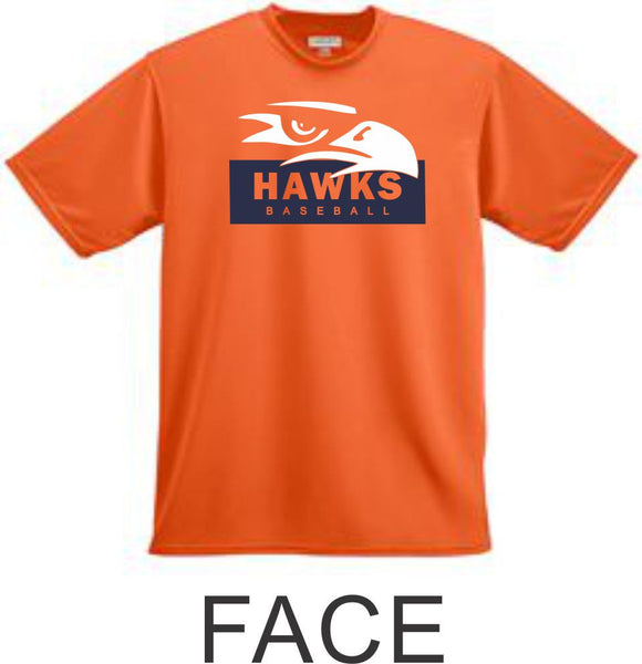 Hawks Baseball Wicking T-Shirt- 4 Designs