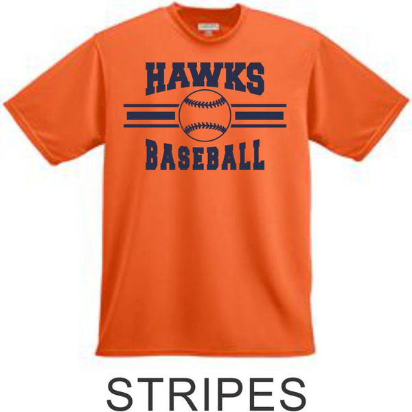 Hawks Baseball Wicking T-Shirt- 4 Designs