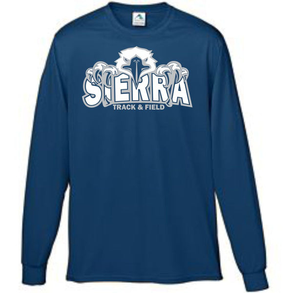 Sierra Track & Field LS Wicking Shirt- Eagle