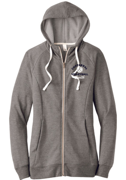 Chap Volleyball Ladies Triblend French Terry Hoodie