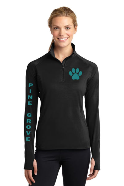 PGE Ladies Sport Wick 1/2 Zip Pullover