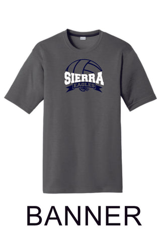 Sierra VOLLEYBALL Sport-Tek Unisex Wicking Tee -4 designs