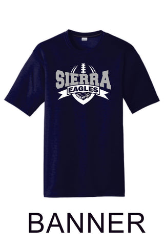 Sierra FOOTBALL Sport-Tek Unisex Wicking Tee -4 designs