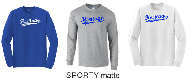 Heritage Long Sleeve Tee- Unisex and Youth Sizes-3 designs