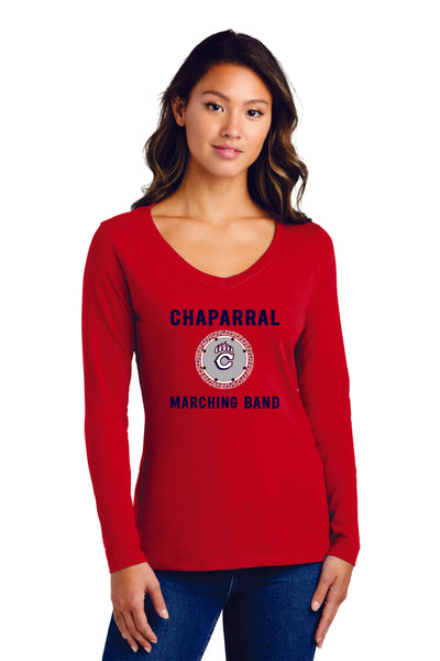 Chap Band Logo Ladies Long Sleeve Tee