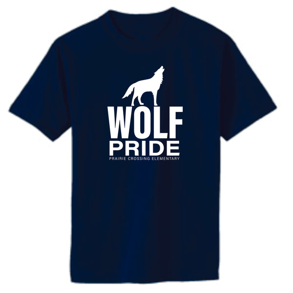 PCE Basic Tee WOLF Design- Matte or Glitter