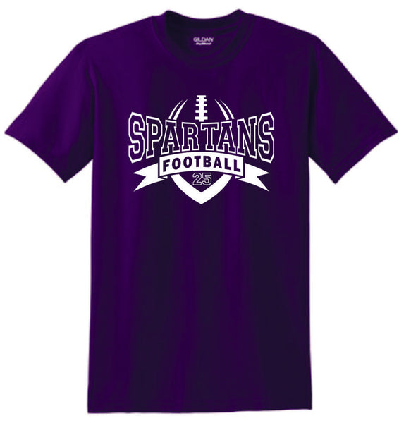 Spartans Basic ATHLETIC design Tee- Matte or Glitter