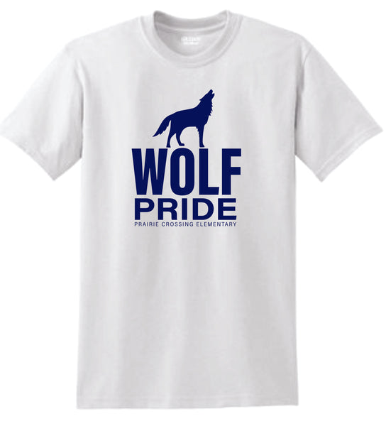 PCE Basic Tee WOLF Design- Matte or Glitter