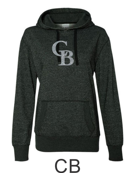 Bulldawgs Ladies Sparkle Fabric French Terry Hoodie- 2 Designs