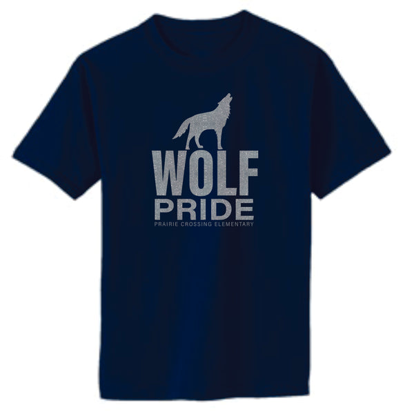 PCE Basic Tee WOLF Design- Matte or Glitter