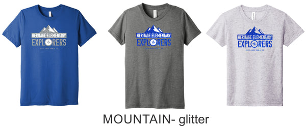 Heritage Triblend Tee-3 Designs- Matte or Glitter