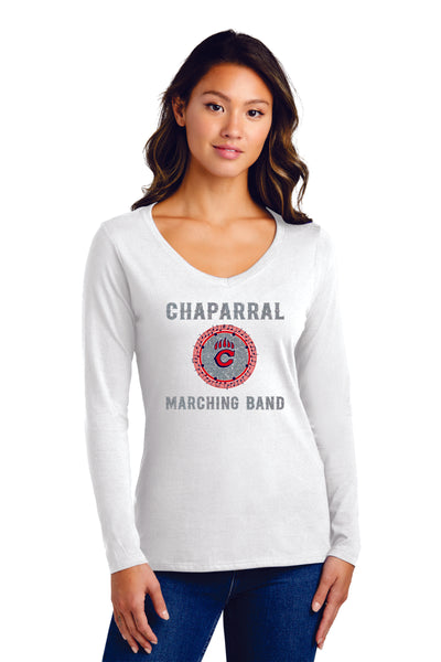 Chap Band Logo Ladies Long Sleeve Tee