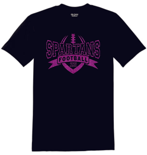 Spartans Basic ATHLETIC design Tee- Matte or Glitter